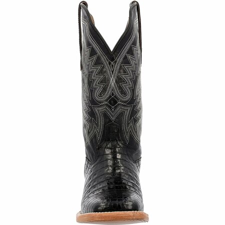 Durango Men's PRCA Collection Caiman Belly Western Boot, BLACK STALLION, W, Size 11.5 DDB0470